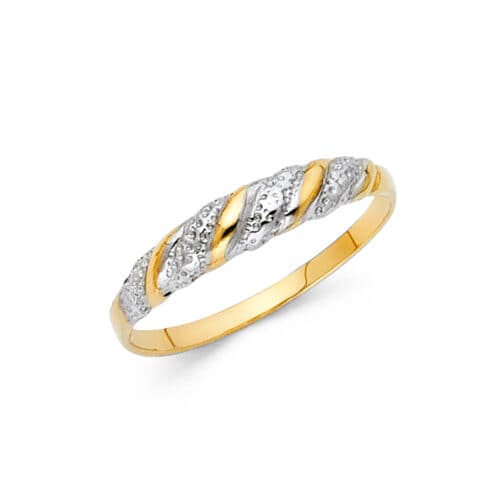 14K Two Tone Gold Fancy Ring