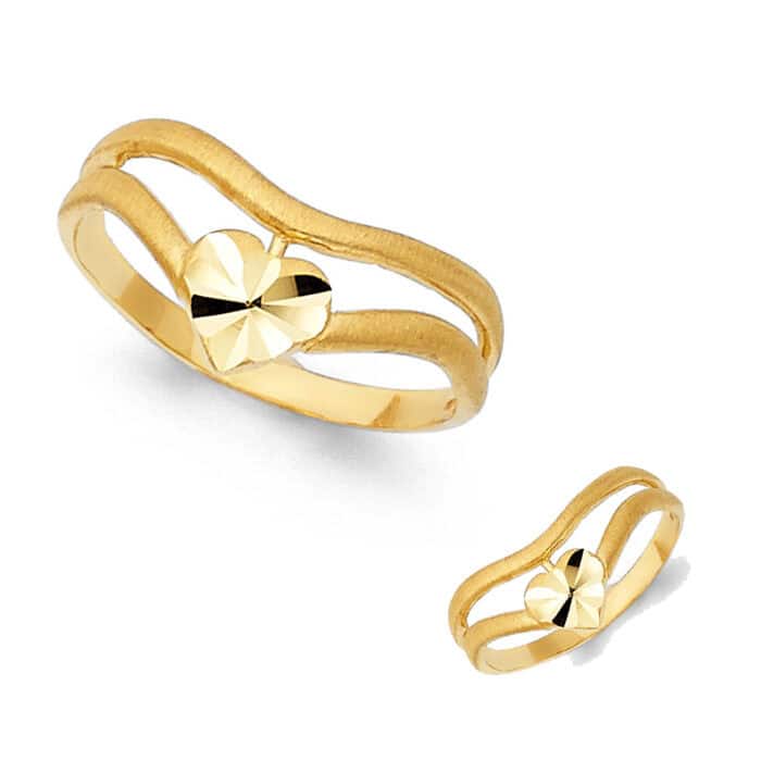 14K Yellow Gold Thumb Ring - Image 3