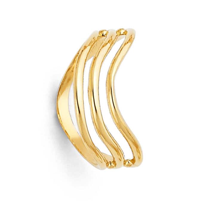 14K Yellow Gold Thumb Ring - Image 2