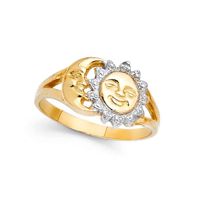 14K Two Tone Gold Fancy Ring - Image 2