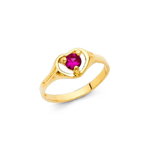 14K Yellow Gold Babies Ring