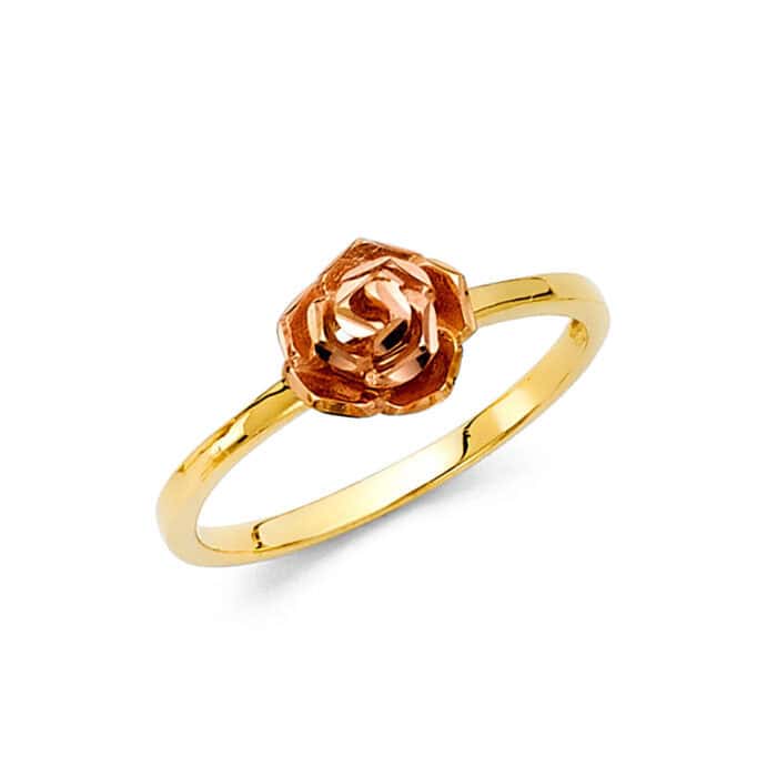 14K Yellow Gold Cubic Zirconia Fancy Ring