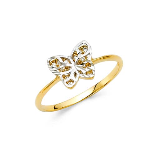 14K Yellow Gold Cubic Zirconia Fancy Ring
