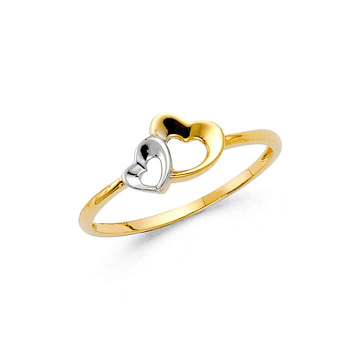 14K Two Tone Gold Fancy Ring