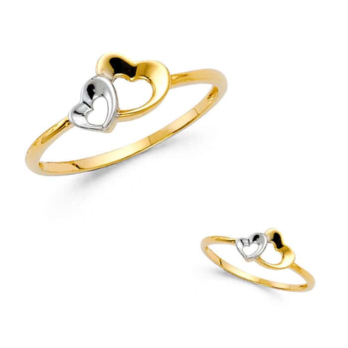 14K Two Tone Gold Fancy Ring - Image 3