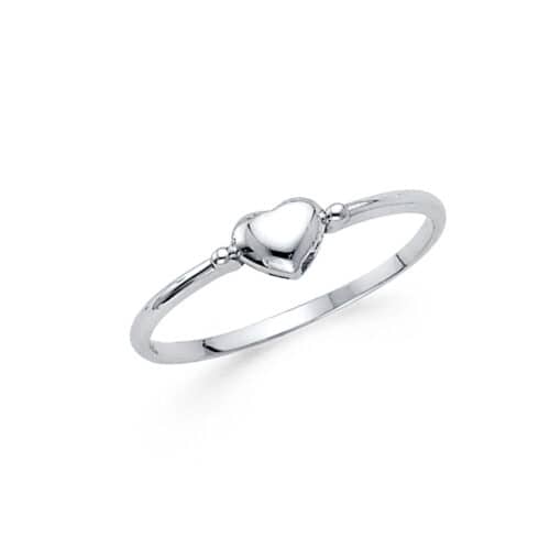 14K White Gold Fancy Cubic Zirconia Ring