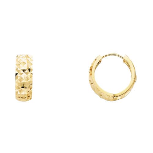 14K Yellow Gold 5mm Huggies Earrings