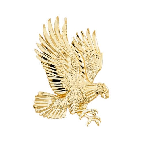 14K Yellow Gold Eagle Pendant