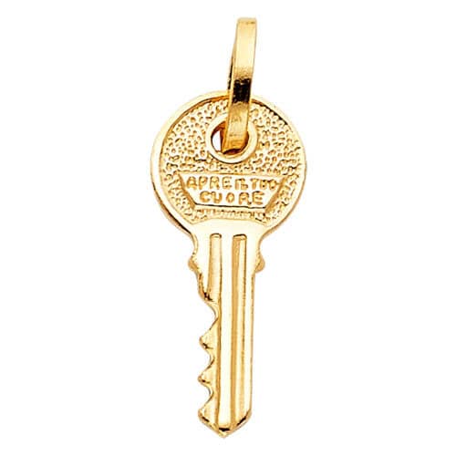 14K Yellow Gold Key Pendant