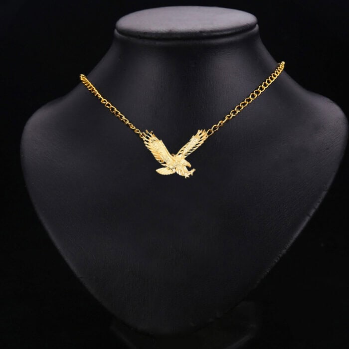 14K Yellow Gold Eagle Pendant - Image 2