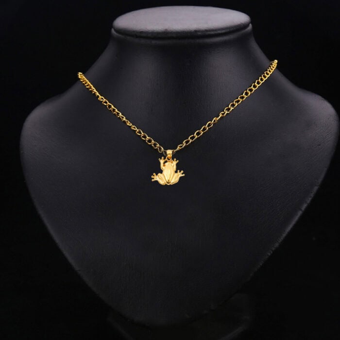 14K Yellow Gold Frog Pendant - Image 2