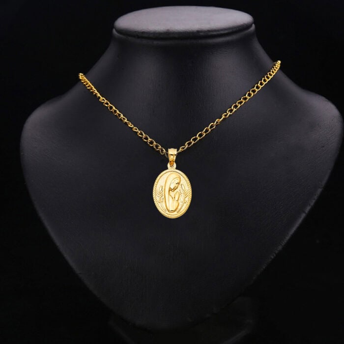 14K Yellow Gold Religious Pendant - Image 2