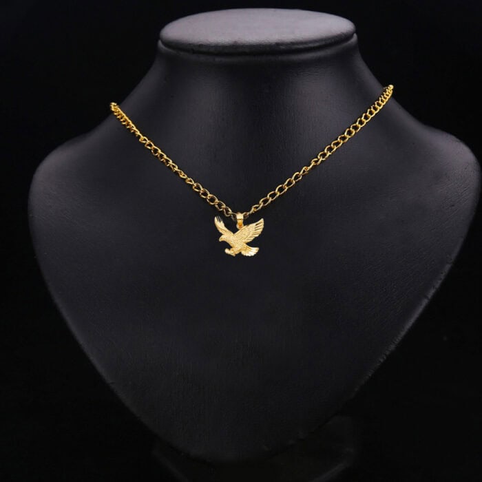14K Yellow Gold Eagle Pendant - Image 2