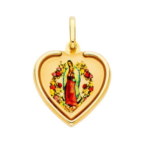 14K Yellow Gold Religious Devine Infant Religious Jesus Pendant