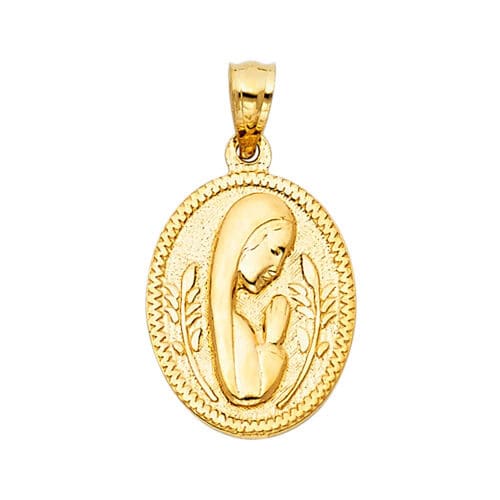 14K Yellow Gold Religious Pendant