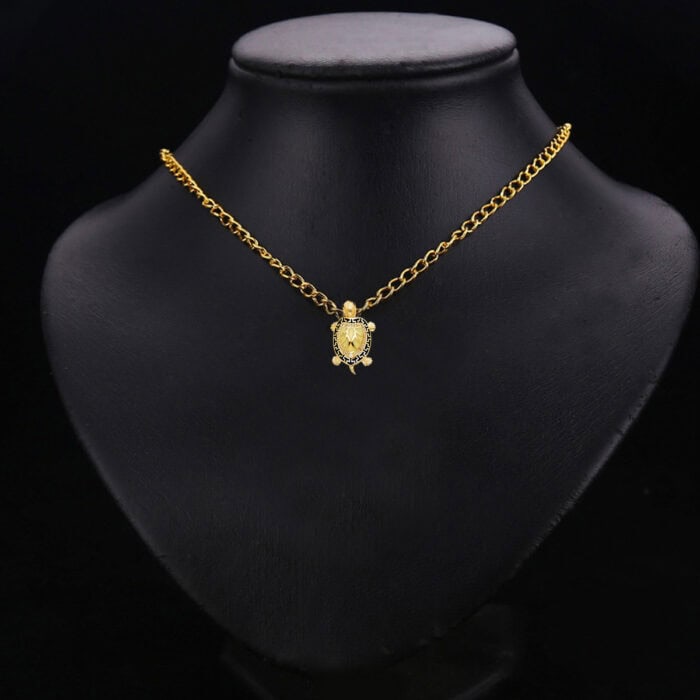 14K Yellow Gold Turtle Pendant - Image 2