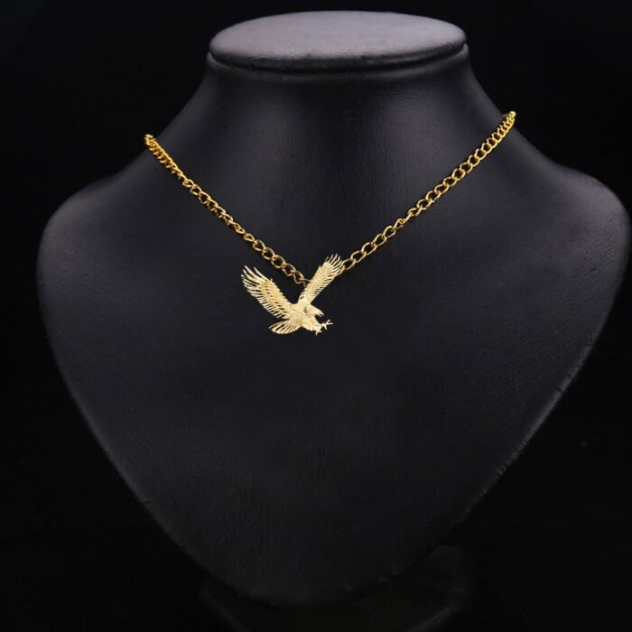 14K Yellow Gold Eagle Pendant - Image 2
