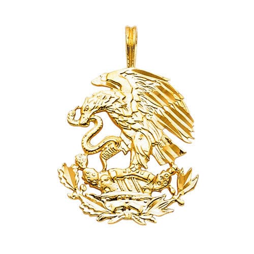 14K Yellow Gold Eagle Pendant