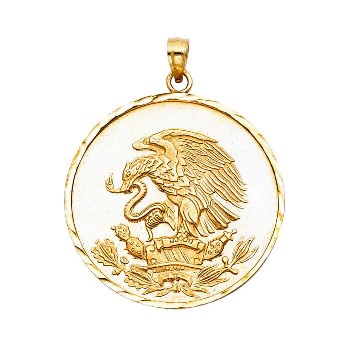 14K Yellow Gold Eagle Pendant