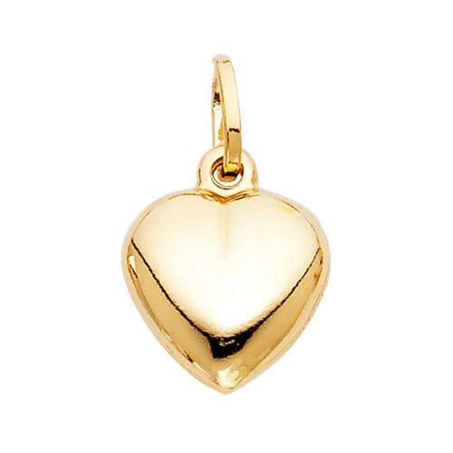 14K Yellow Gold Heart Pendant
