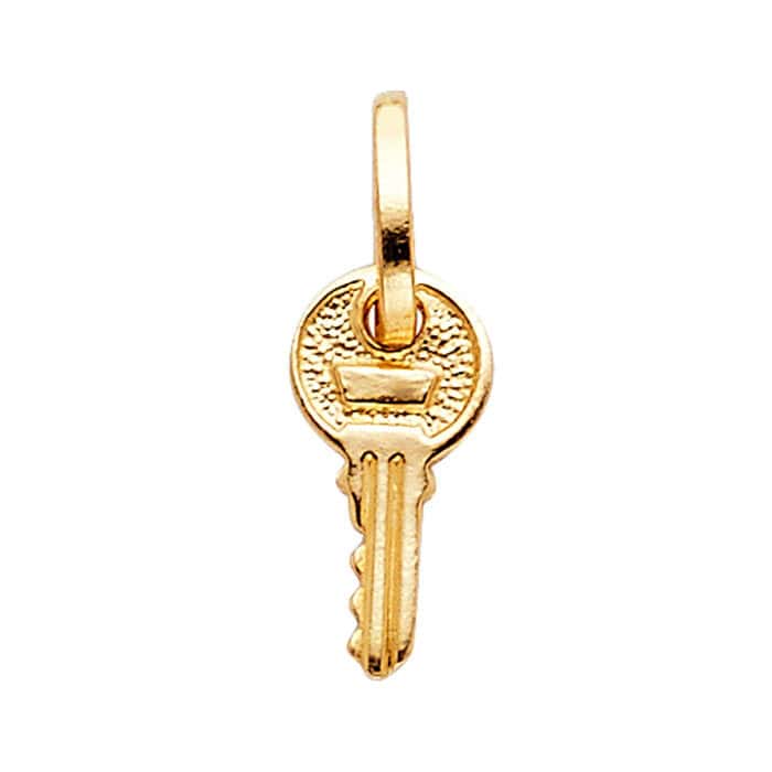 14K Yellow Gold Key Pendant