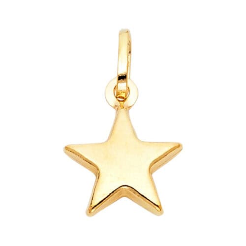 14K Yellow Gold Star Pendant