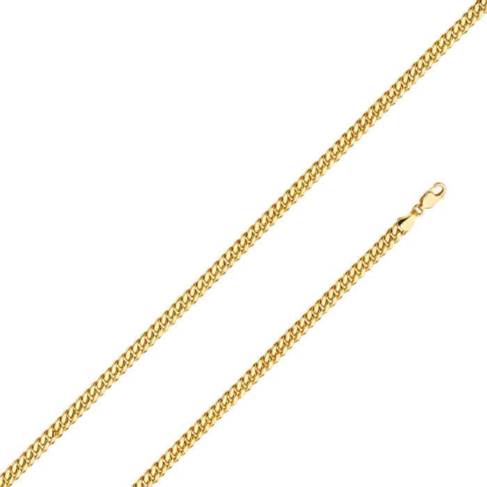 14K Yellow Gold 4.5mm Hollow  Miami Cuban 120 w/box lock
