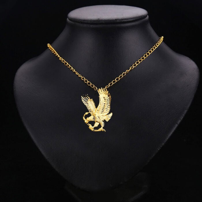 14K Yellow Gold Eagle Pendant - Image 2