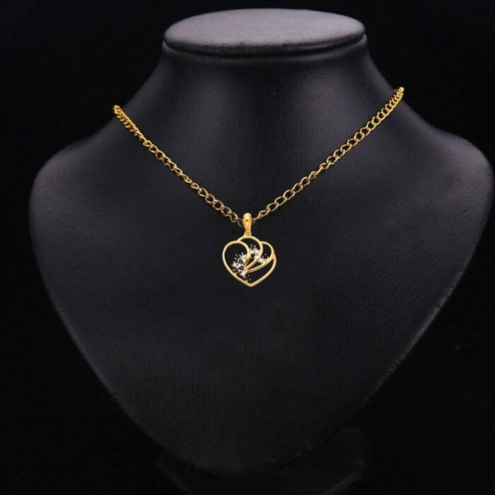 14K Yellow Gold Cubic Zirconia Pendant - Image 2