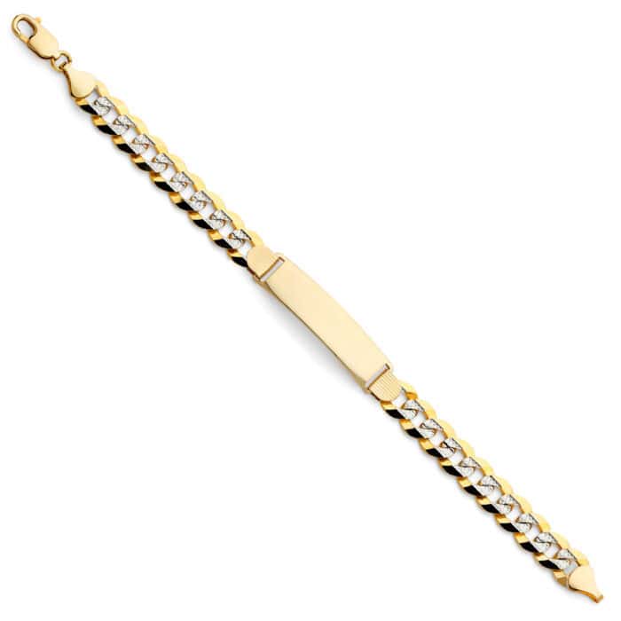 14K Yellow Gold Cuban WP ID Bracelet - 8.5"