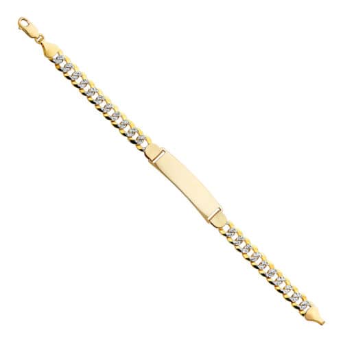 14K Yellow Gold Cuban WP ID Bracelet - 8.5"