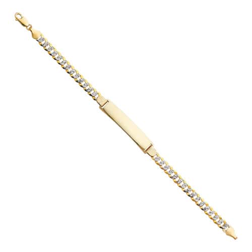14K Yellow Gold Cuban WP ID Bracelet - 8"