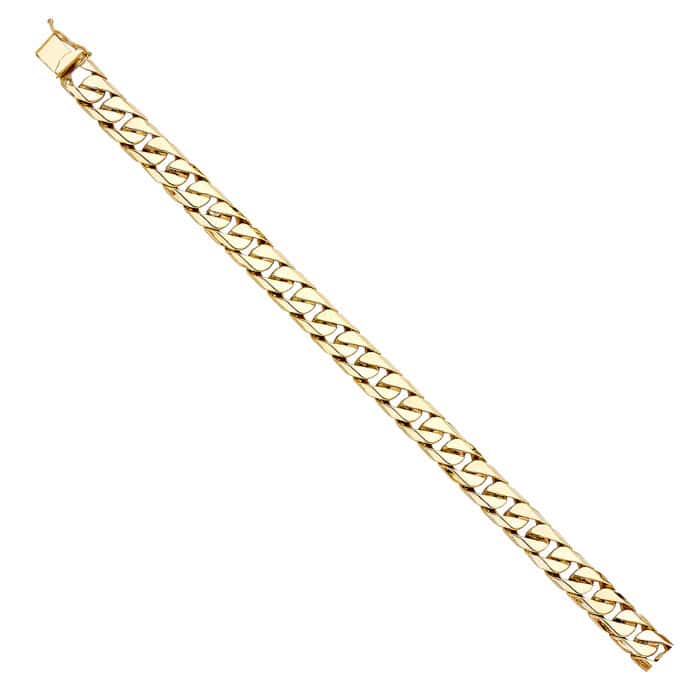 14K Yellow Gold Cuban Link Bracelet - 8.5"
