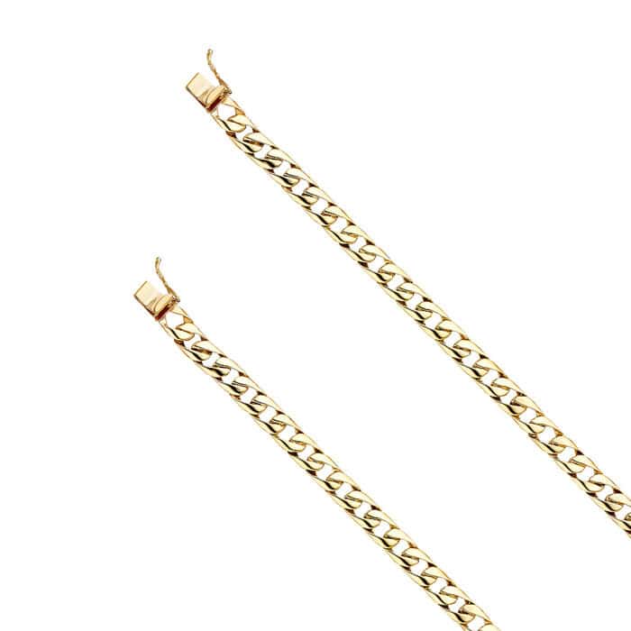 14K Yellow Gold Cuban Link Bracelet - 8" - Image 2