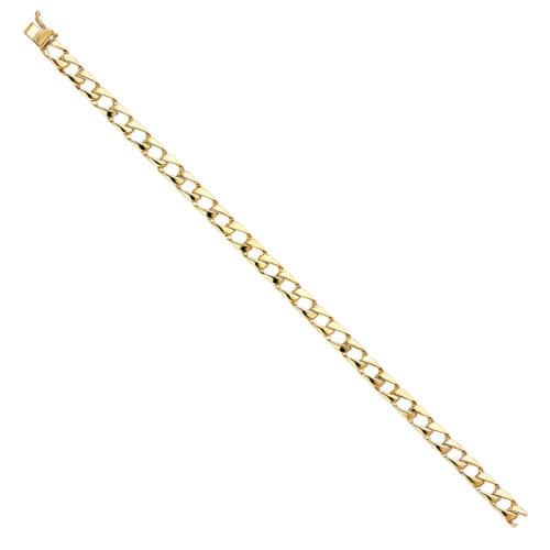14K Yellow Gold Cuban Link Bracelet - 8"