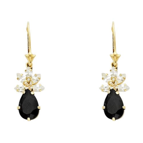 14K Yellow Gold Stud Earrings w/Screw