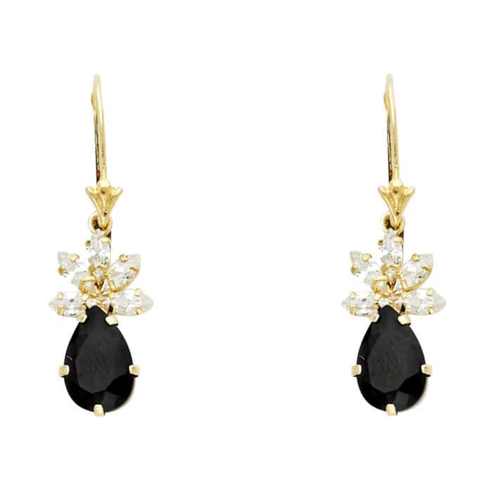 14K Yellow Gold Stud Earrings w/Screw