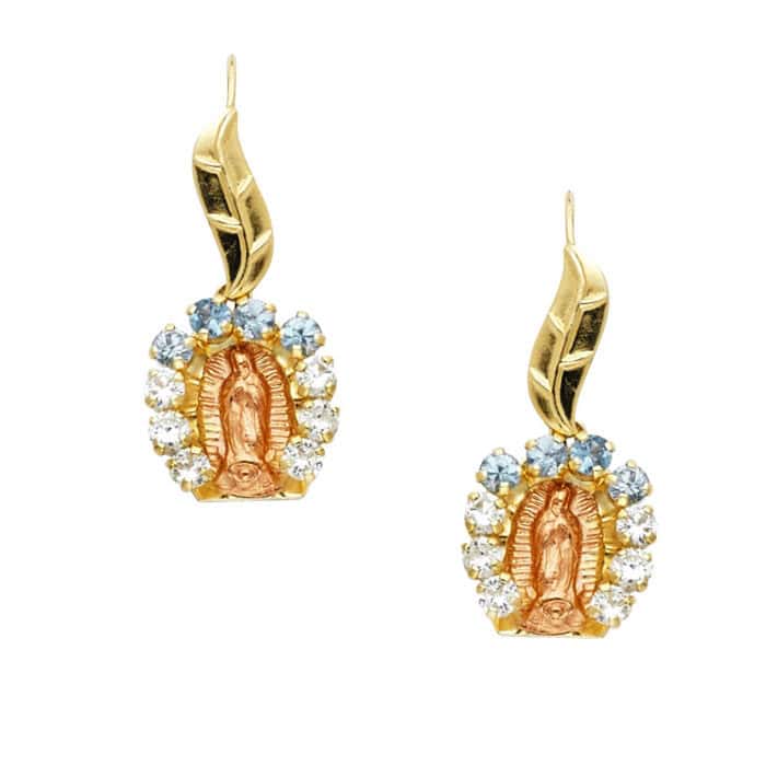 14K Yellow Gold Stud Earrings w/Screw - Image 2