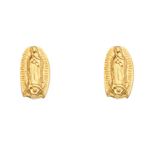 14K Yellow Gold Guadalupe Earrings w/Screw